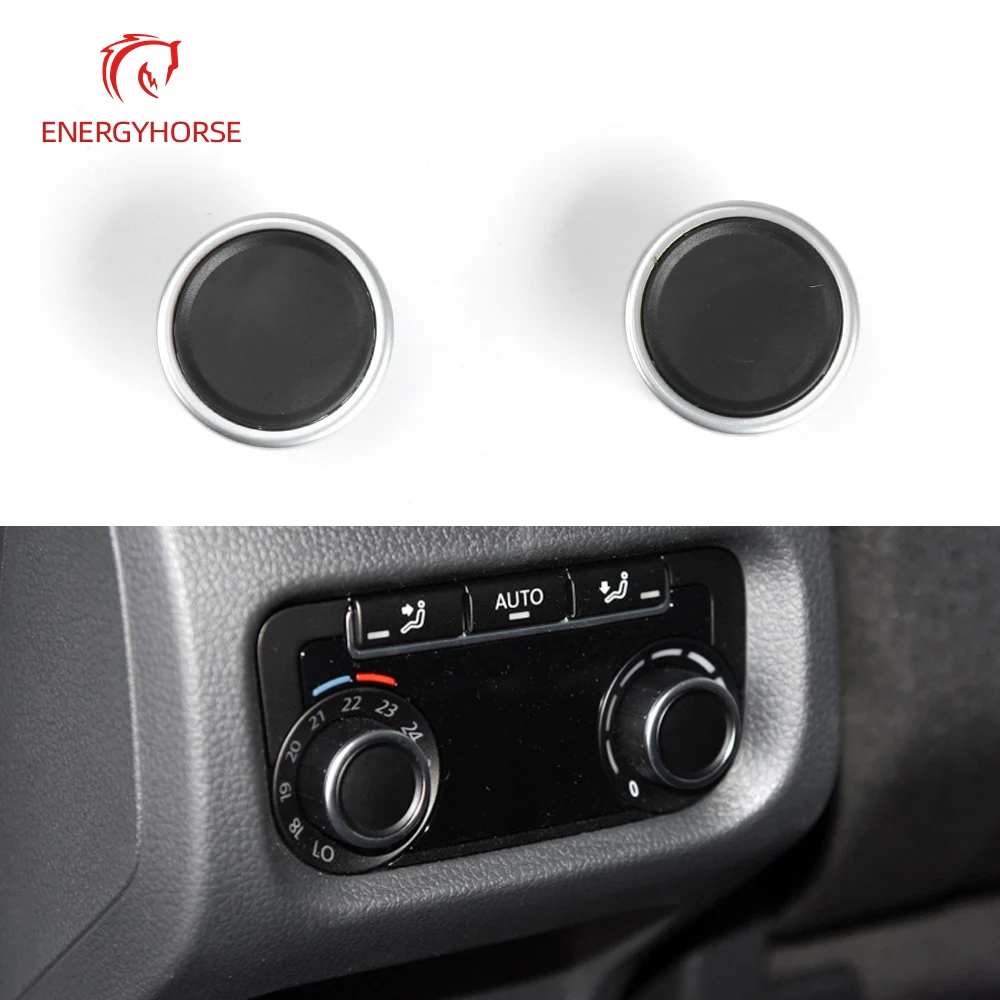 

A/C Knob Button Rear Air Conditioning Panel Switch Car Rear Air Conditioning Control Panel Knob Cover 7N0907049C for VW Sharan