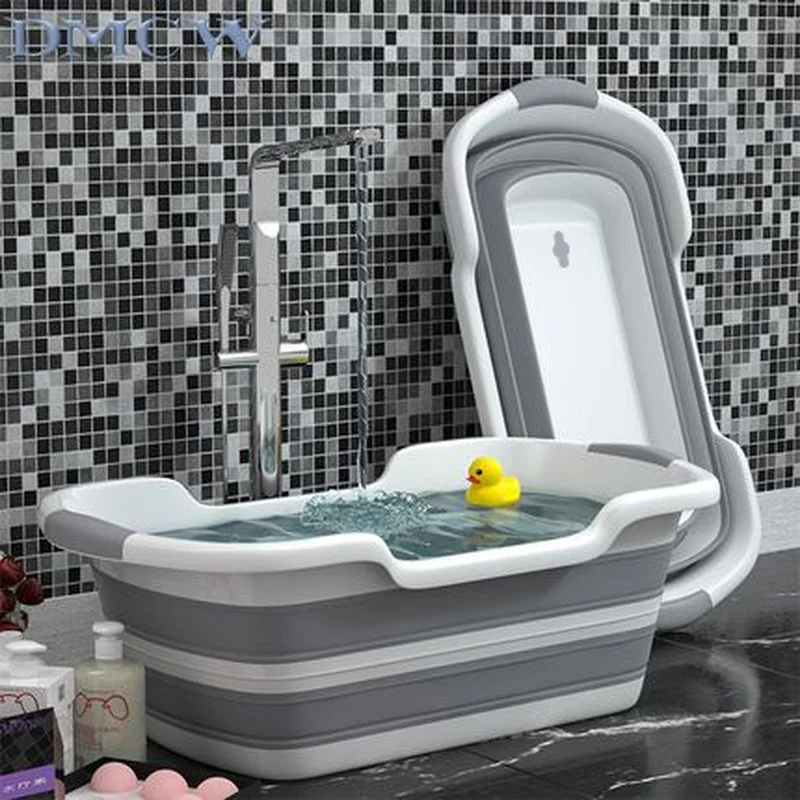 Folding Bathtub Newborn Baby Shower Non-Slip Bathtub Washing Storage Dog Baby Bath Tubs Safety Security Household Foot Basket