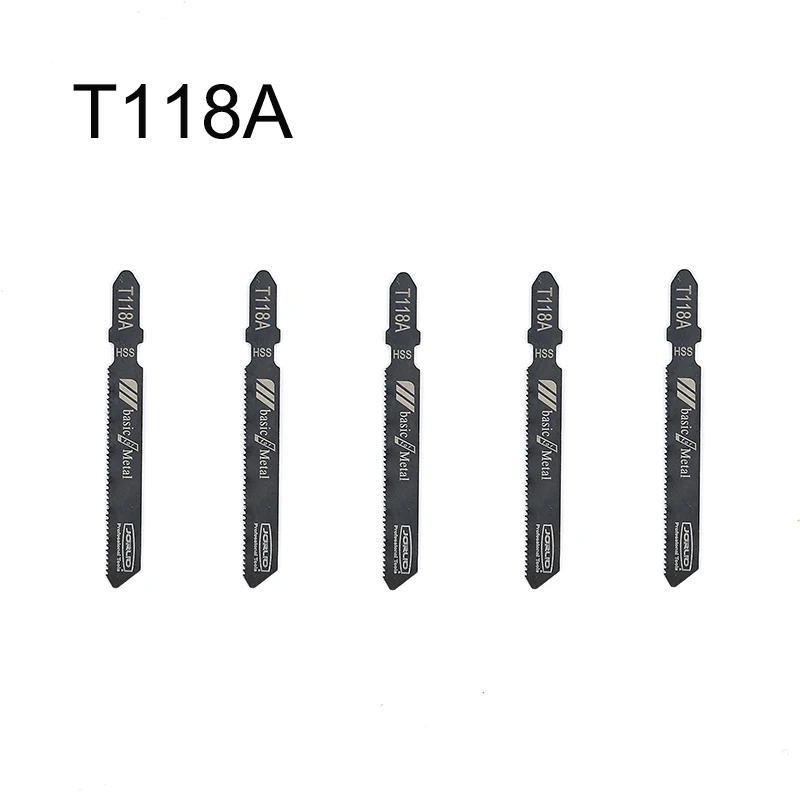 T118A Jig Seghe Blades Set 3 Pollici 21 TPI Assortiti T-Gambo per il Taglio Dei Metalli