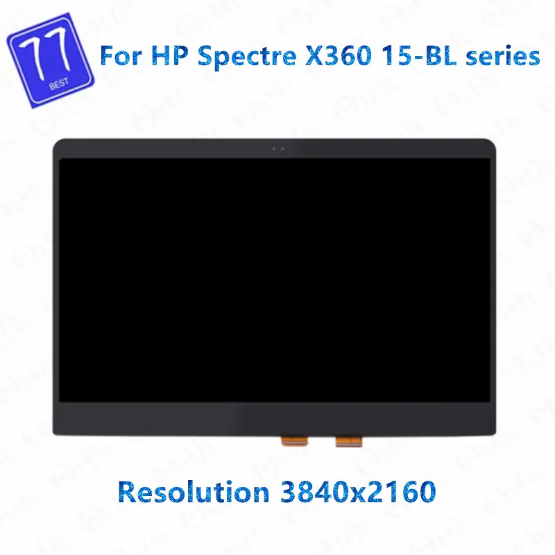 

Original 15.6" 4K UHD LCD Touch Screen Assembly NV156QUM-N72 For HP Spectre x360 15-BL series 15-BL112dx 15-bl012dx 15-bl125nr