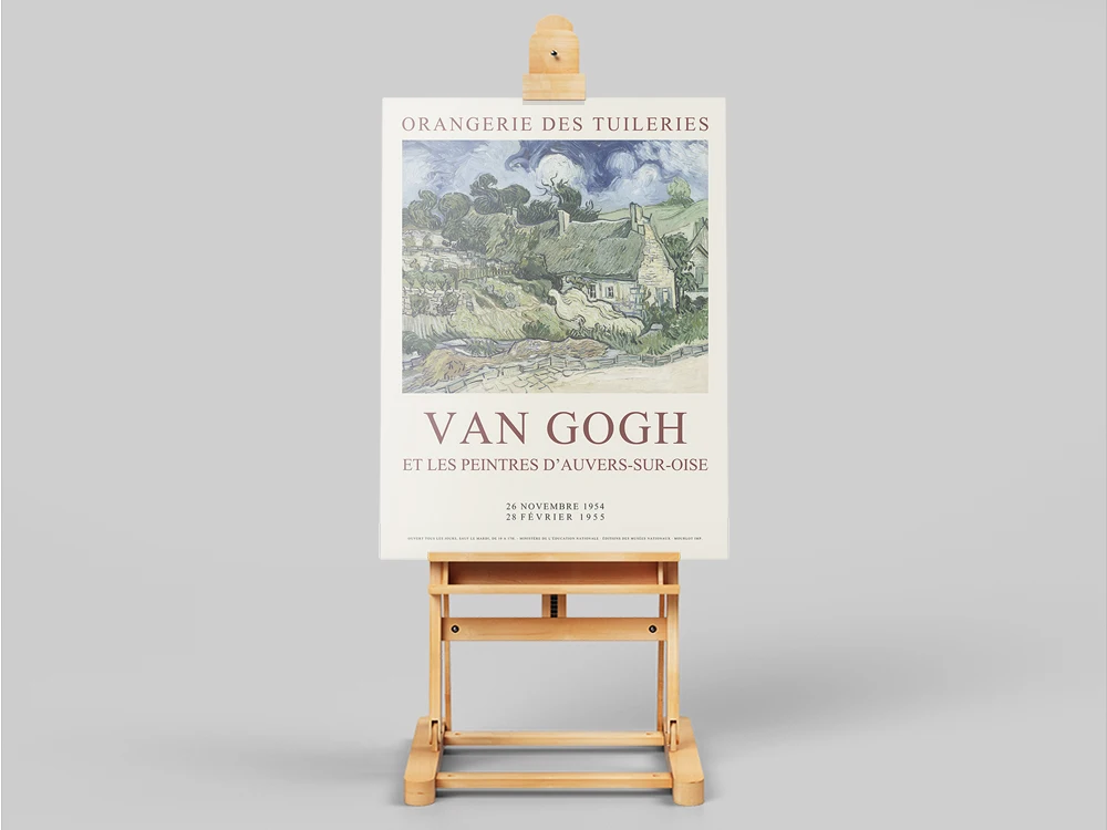 Vincent van Gogh print, Original French Exhibition Poster 