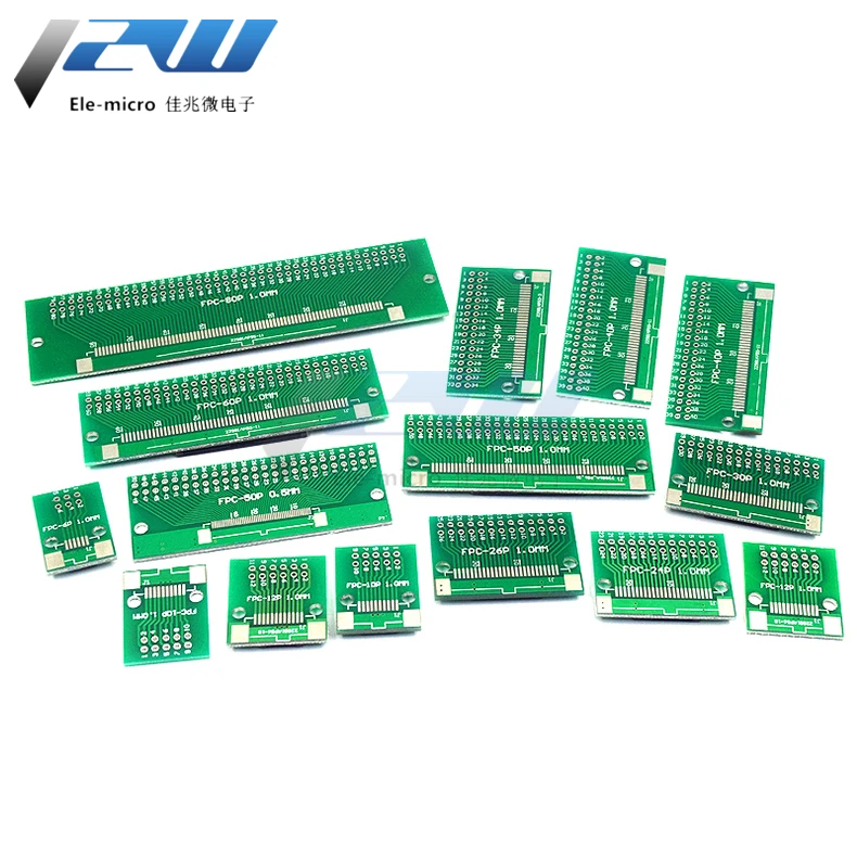 FPC/FFC flat cable transfer plate is directly inserted DIY 0.5 mm 1mm spacing connector 6P/8P/10P/20P/30P/40P/60P