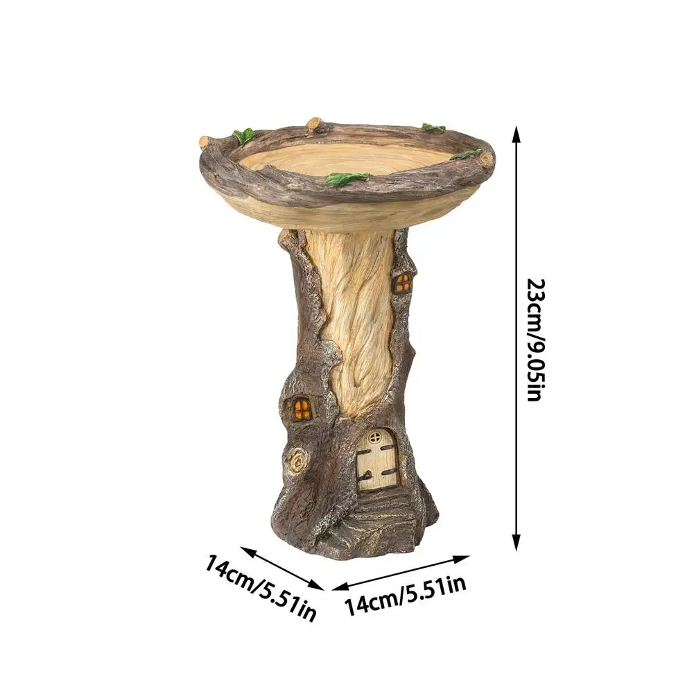 Zewnętrzna miska do kąpieli dla ptaków Cokół z żywicy Dekoracja fontanny na podwórko Sadzarka ogrodowa Podstawa Podajnik Wspaniały wystrój