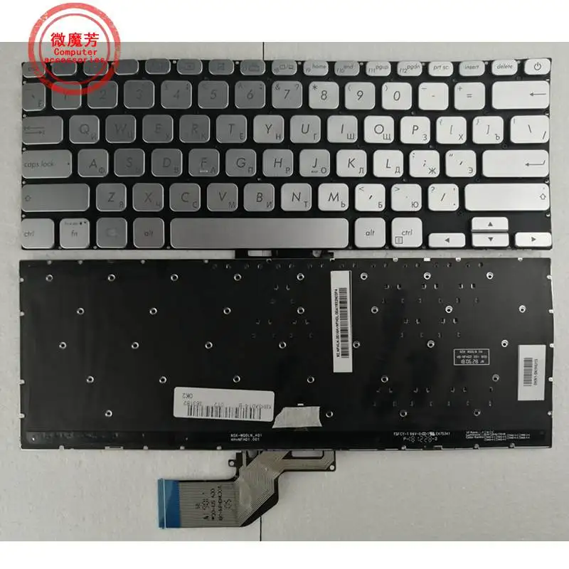 NEW FOR ASUS adol13  adol13u adol13f X330UA S13 S330 2019 Year  US/Ru Laptop Keyboard Backlit English Russian