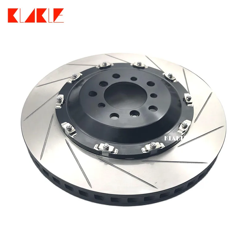 

KLAKLE 355*28MM Direct Line Pattern Brake Disc With Enlarged Floating Black Center Cap For BMW E46 Modify Brake Caliper GT4