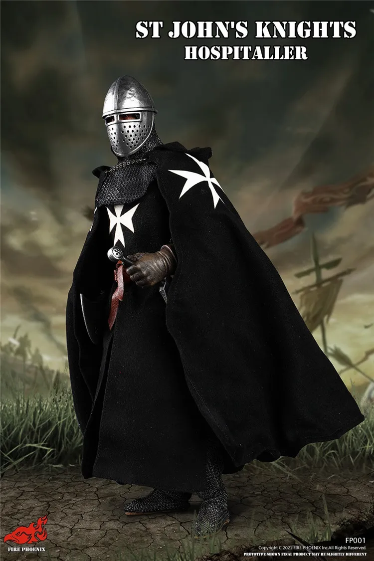 For Collection FP001/FP002 1/6 Scale JOHN/TEUTONIC DRAGON KNIGHT HOSPITALLER Action Figure Model for Fans Holiday Gifts