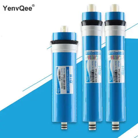 Yinvqee membrana de substituição ro de osmose reversa, membrana de substituição 50gpd/75gpd/100gpd/125gpd/200gpd/300gpd/400gpd para sistema de osmose reversa