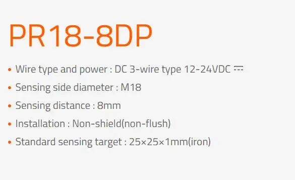 Switching sensor PR18-8DP A1600003882