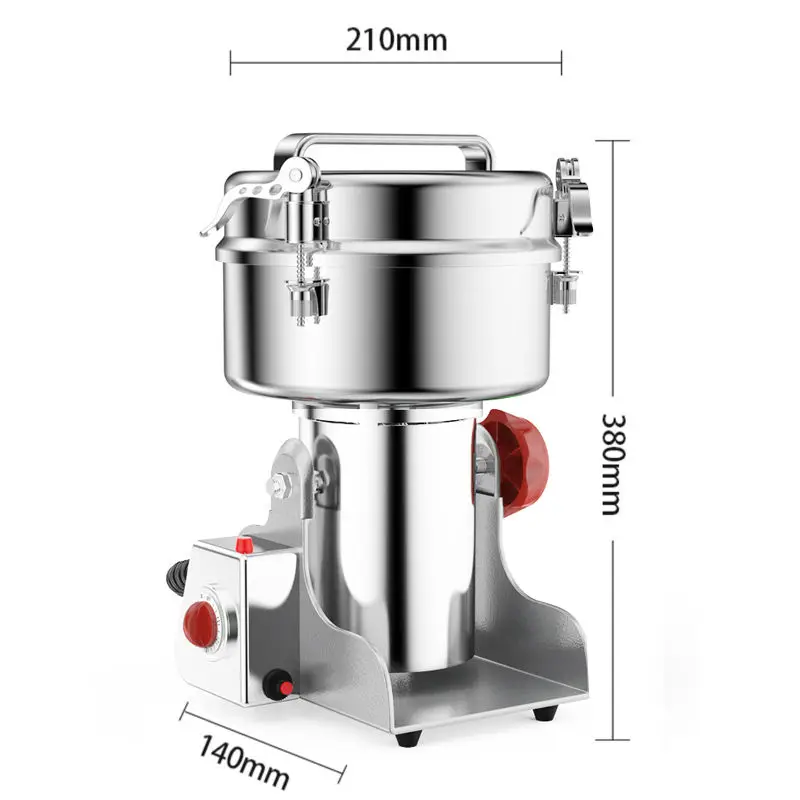 (2500 جرام نوع التأرجح) مطحنة الحبوب الكهربائية الآمنة مطحنة التوابل عالية السرعة مطحنة الأعشاب التجارية آلة المسحوق مطحنة الحبوب الجافة