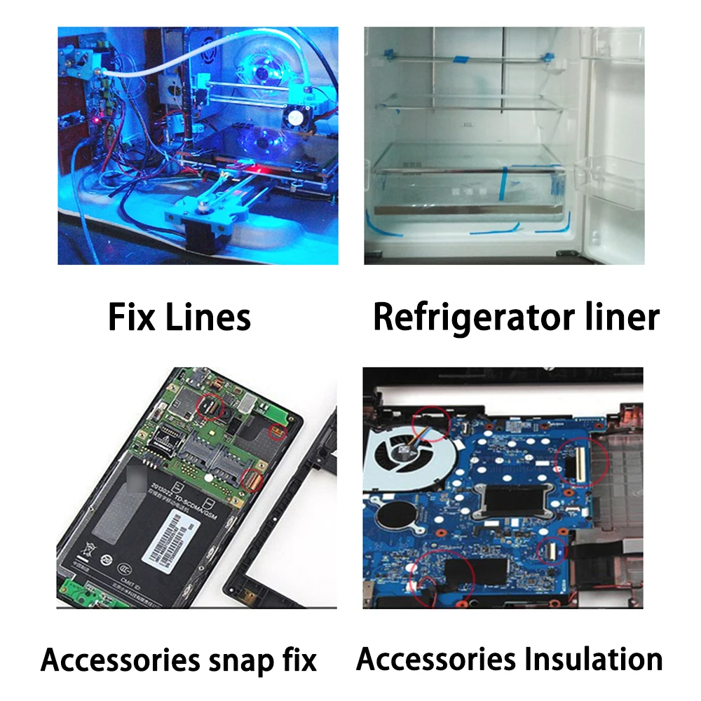 Blue Refrigerator Tape PET Fridge Adhesive Tape for Fix Refrigerators Air Conditioners And Other Electronic Product Combinations