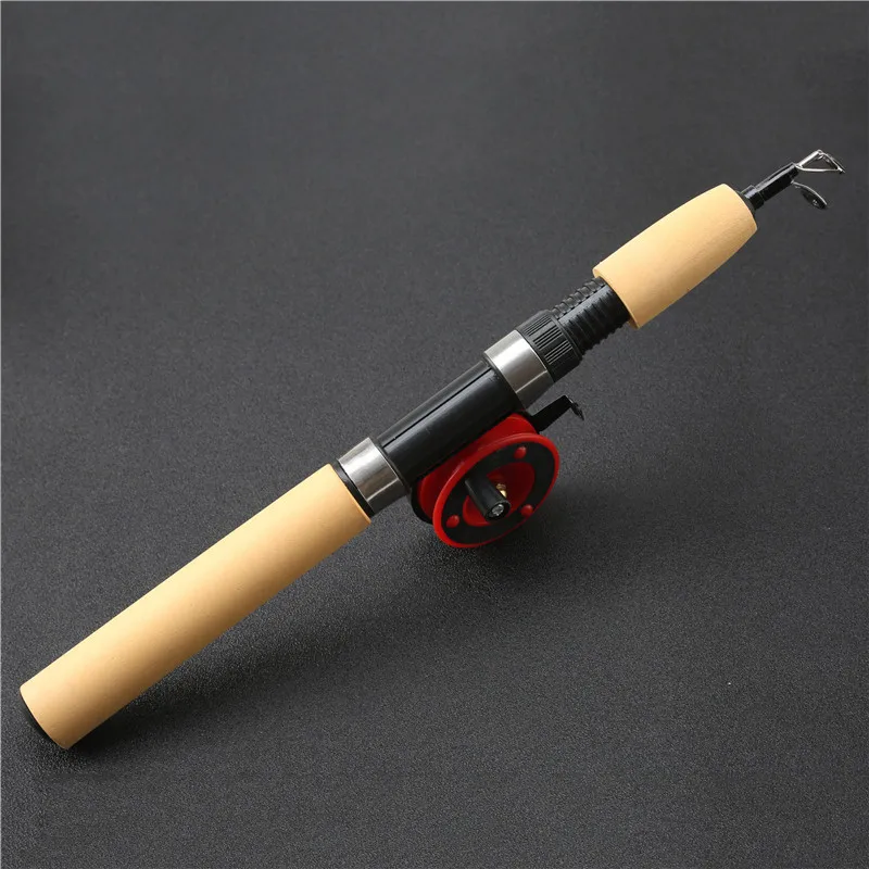 

100% original Portable Rotary 55CM65CM75CM ice Fishing Rod Tough Carbon Fiber Power Telescopic Travel Sea Boat Rock Fishing