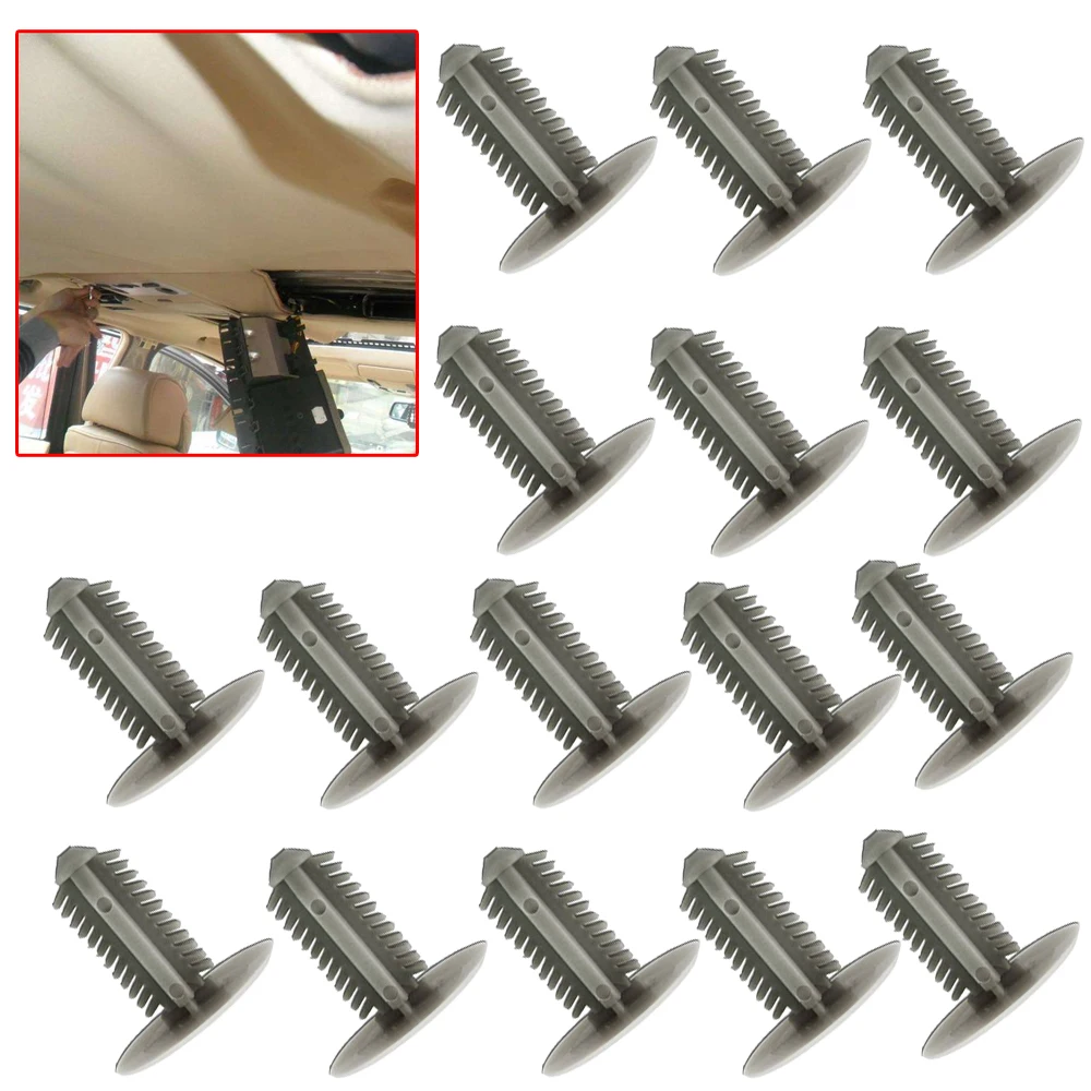 20Pcs Car Interior Roof Headliner Ceiling Clips Rivet Fixing Screw Cap Trim Panel Retainer POM Fastener For Toyota 63399~26050