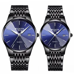 Relogio masculino Quartz Relógio De Pulso para Amantes Hour Luxury Men Watch Aço Impermeável Casual Business Men Hodinky Casal Assista