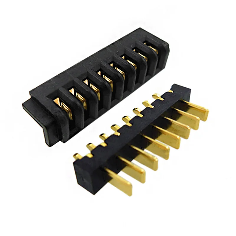 8pin laptop battery connector 2.5mm pitch 180 degree bend foot male and female plug Foot length 4.2mm