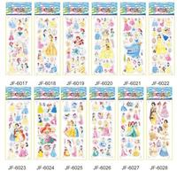 NEW 12pcs /set  Snow White  stickers for kids Home decor on laptop cute car sticker decal fridge doodle toy Superwings 3D stick