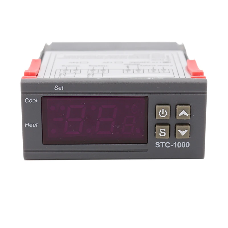 Digital Temperature Controller STC-1000 110-220V/AC w/ NTC Sensor Thermostat and Heater Cooler Control Electric Brewery