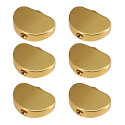 6 Pcs Gold Metal Guitar Tuning Pegs Buttons Machine Heads Knobs with Screws Kit for Acoustic Electric Guitars