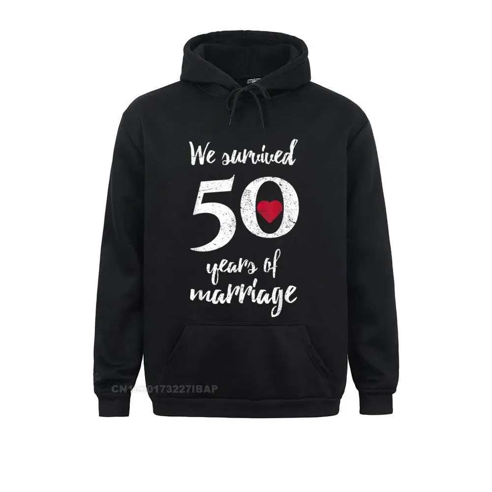 

50th Wedding Anniversary Funny Gift For Couples Youth Funny Gift Hoodies Summer Fall Sweatshirts Holiday Long Sleeve Sportswears