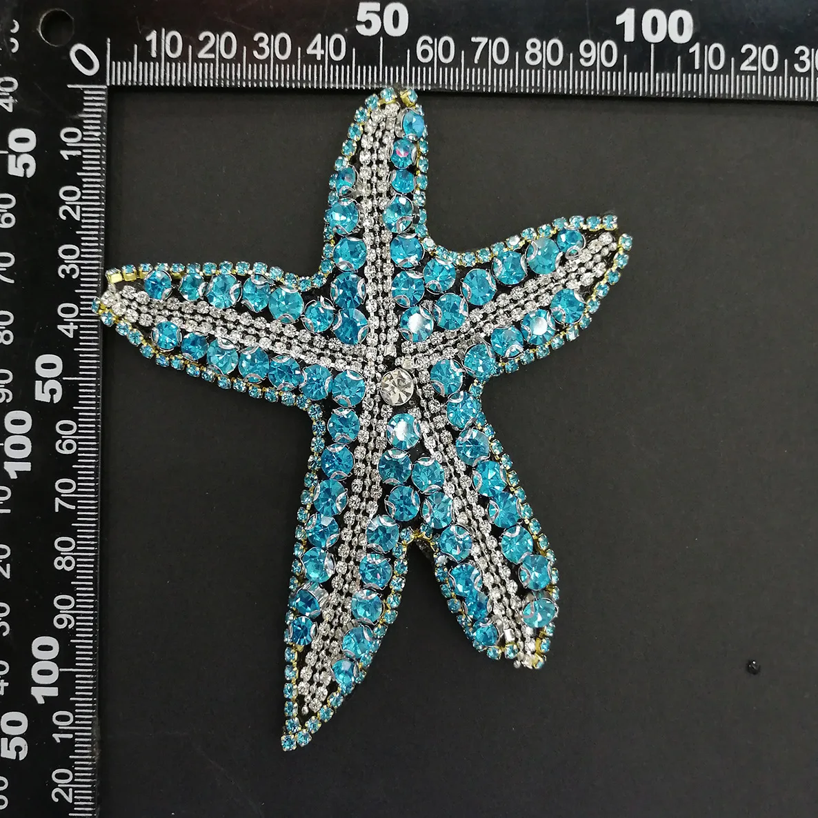 New Handmade Beaded Patch Color Diamond Starfish Applique A Large Number Of Spot Clothing Accessories Jewelry Patch Stickers DIY