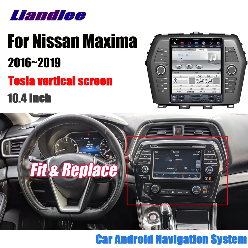 

Car Stereo Radio Android Multimedia Player For Nissan Maxima 2016-2019 Car Tesla Vertical Screen GPS Navigation System