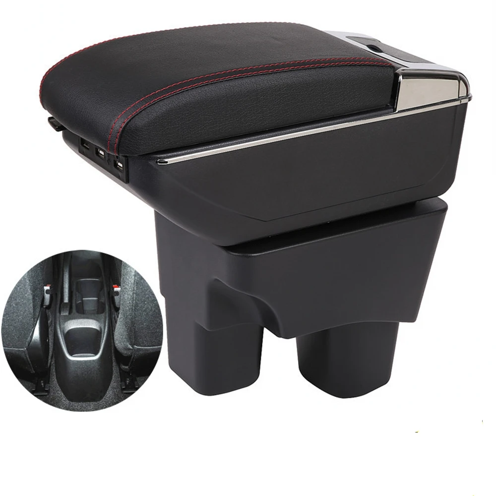 For Chevrolet Onix armrest box central Store content box with cup holder ashtray USB Onix Activ cobalt armrests box