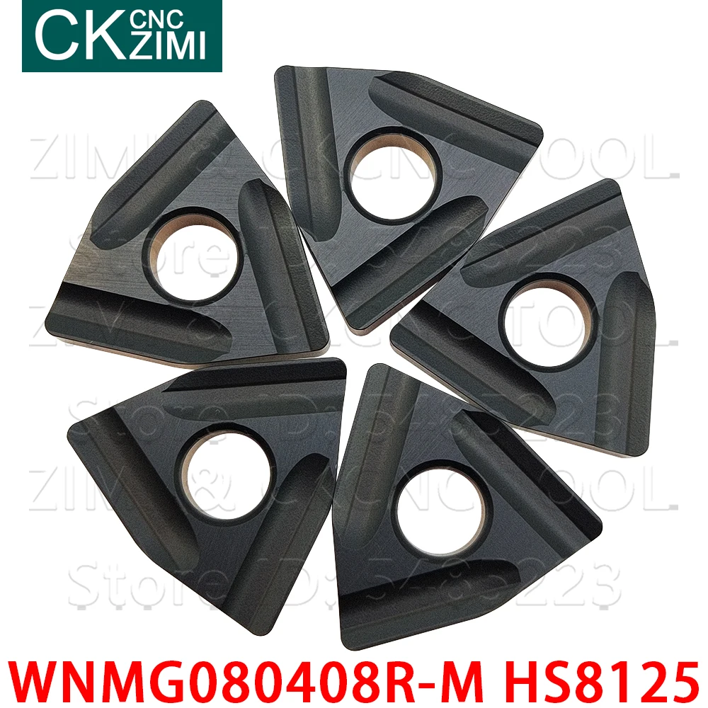 WNMG080408R-M HS8125 WNMG 080408R wkładki z węglika dłutowanie ostrze toczenie wkładki tokarka metalu CNC narzędzia WNMG 080408 R dla stali