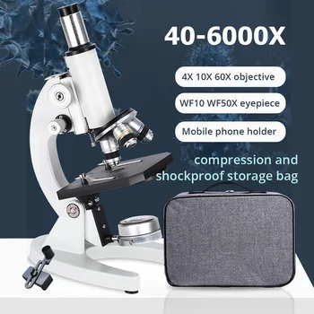 6000X high magnification optical microscope professional biology HD experiment photography young child science Sperm microbe