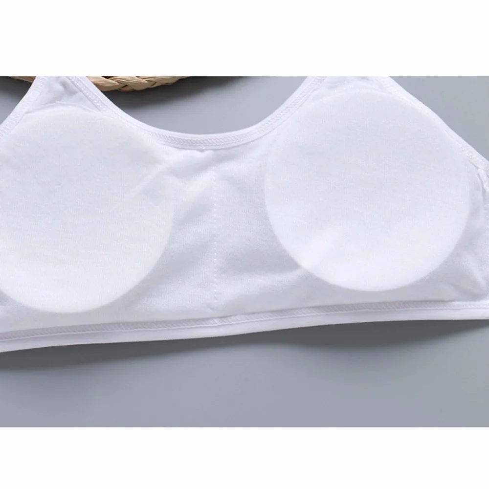 Teen Girls Underwear Soft Padded Cotton Bra Young Girls for Yoga Sports Bra 8-18Y