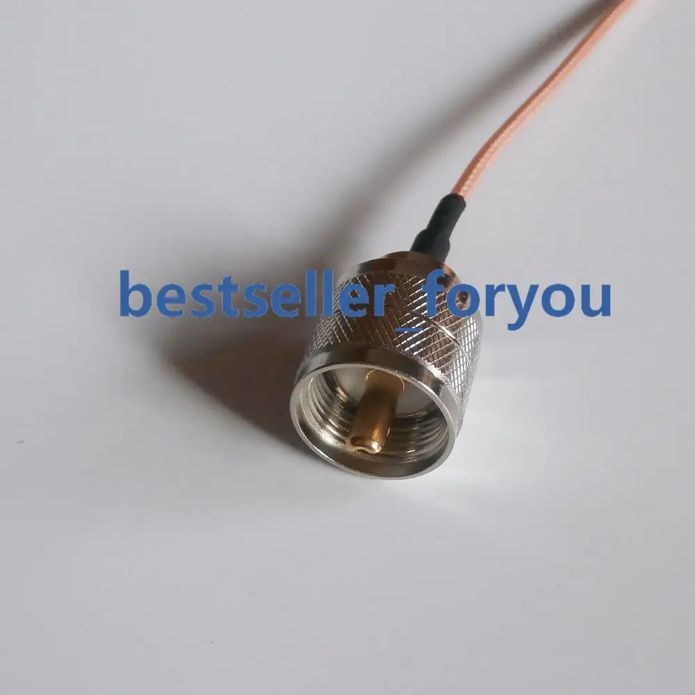 UHF Male PL259 To UHF Male Pigtail Cable RG316 30cm 12" For Wireless Router