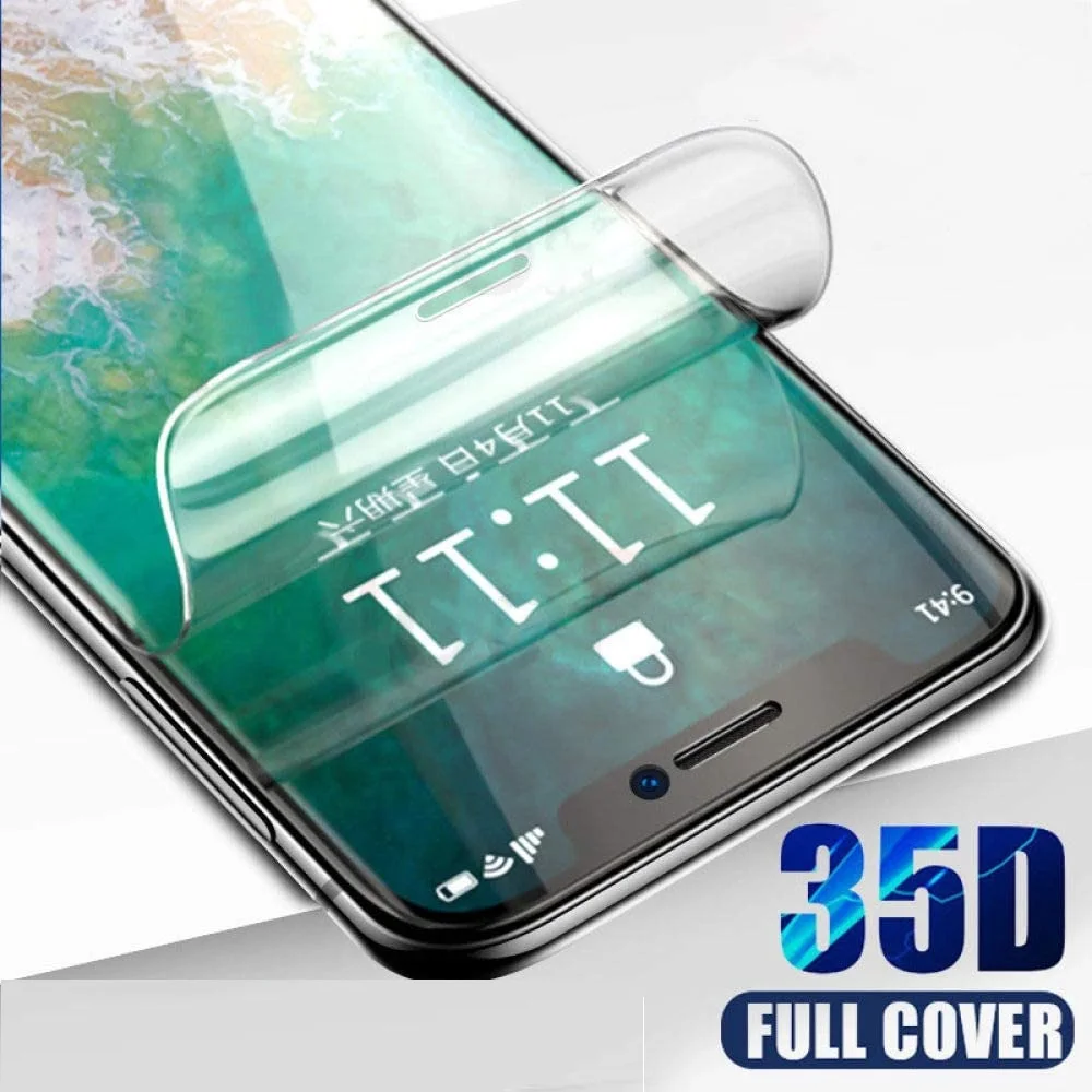 Full Cover For Nokia 2.1 3 3.1 5.1 6.1 Plus X5 X6 Hydrogel Film Screen Protector Ultra Explosion-proof  Protective Not Glass