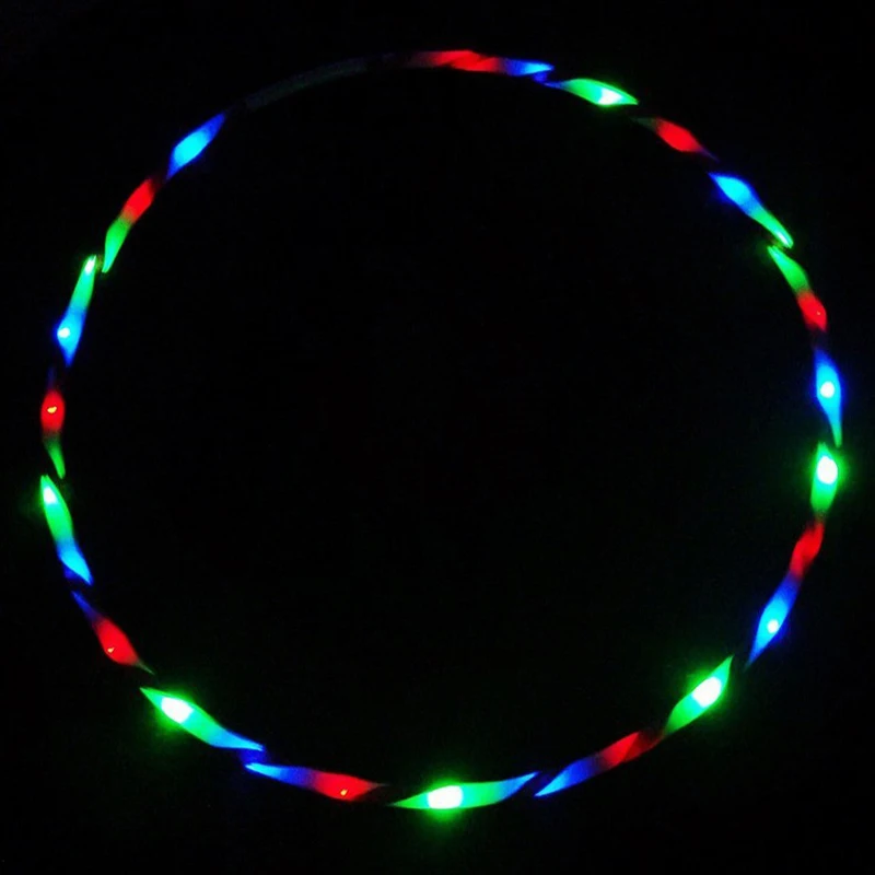 Led Hoops Sports Hoop With LED Light Gymnastic Hoop Colorful Art Show Fitness Hoop Women Loose Weight Home Gym Fitness Equipment