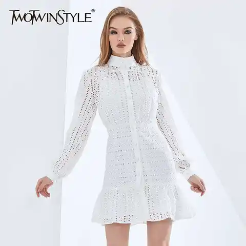 Women’s Elegant Summer Dress Long Sleeve High Waist TWOTWINSTYLE