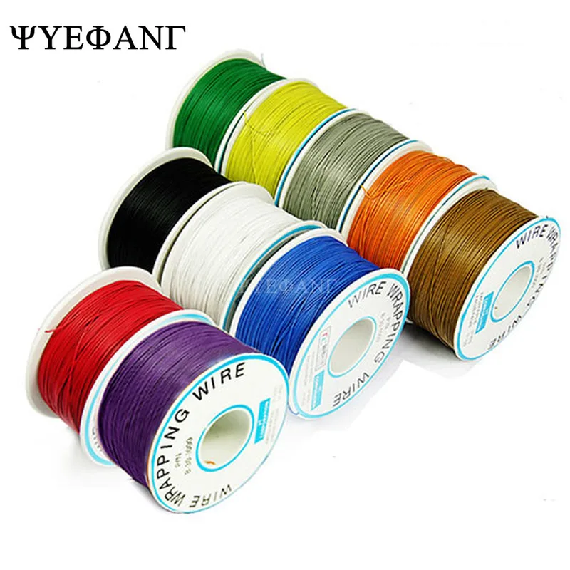 

250meter 820FT single conductor 30AWG 0.5mm PCB flying jumper wire OK line Wrapping Wrap Flexible insulation tin-plated 250meter