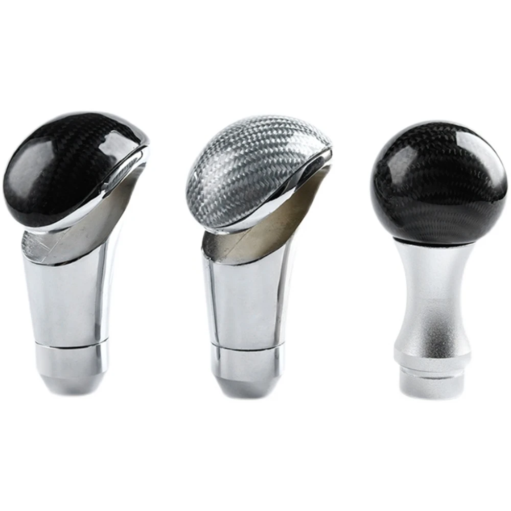 

Универсальная автомобильная ручка переключения передач из углеродного волокна AT MT, алюминиевая ручка переключения передач, подходит для Honda Toyota Nissan Mitsubishi Ford