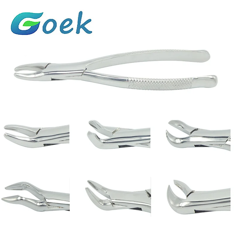 

1pcs Dental Extraction Forceps Stainless Steel Children's/Adult Orthodontic Surgical Pliers Deciduous Teeth Residual Root