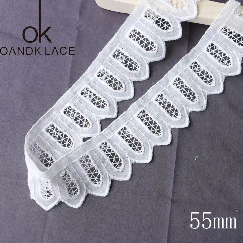 3 yard Lace Trims Applique Costume Trimmings White Ribbon Cotton Home Textiles Sewing Lace Fabric Cloth 9 Models