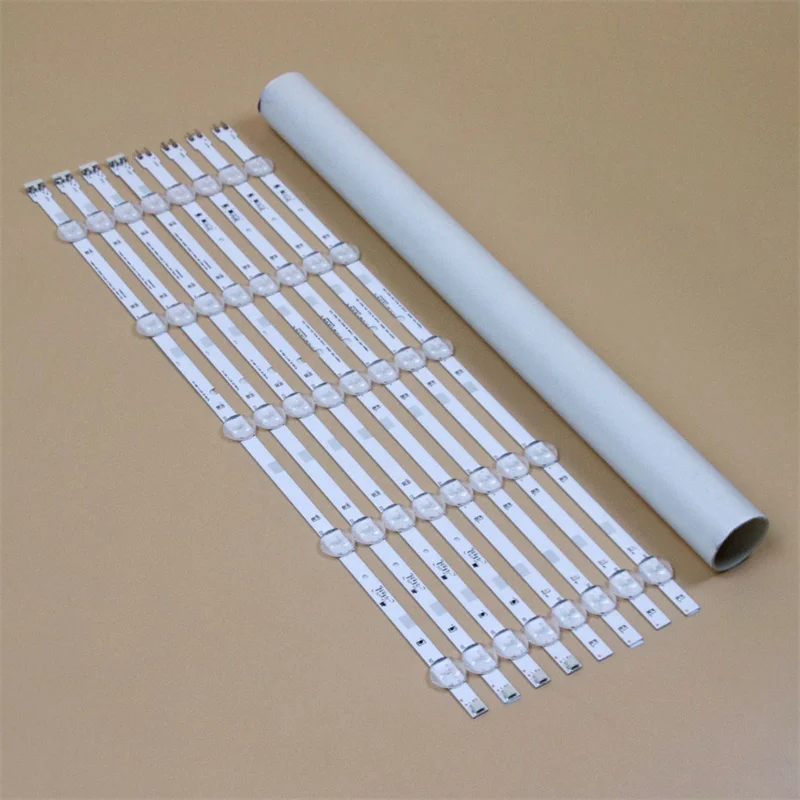 8PCS/Set LED Bars LM41-00121W_LM-00146A Backlight Strips Ruler S_5J52_50_FCOM_5_LEFT_REV1.1_150605_6X2.5 LM41-00121V_LM-00145A