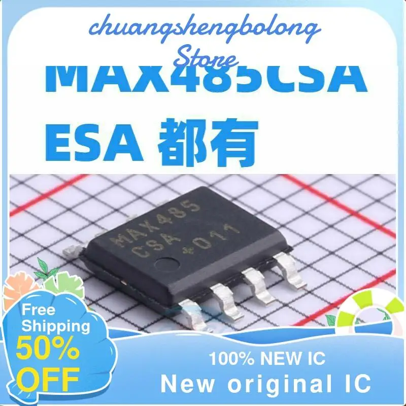 

20PCS MAX485CSA/MAX485ESA+T SOIC-8 RS422/RS485 New original IC