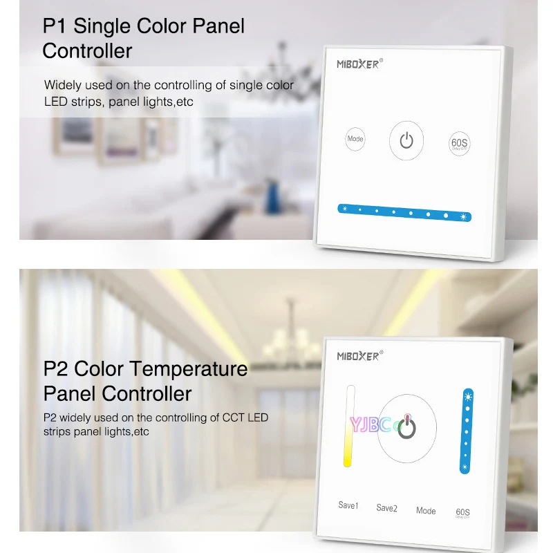 Imagem -04 - Miboxer-interruptor de Dimmer Embutido na Parede 86 com Painel de Toque Dc12v 24v Cor Única ct Rgb Rgbw Rgb Mais Cct Tira Led em 1