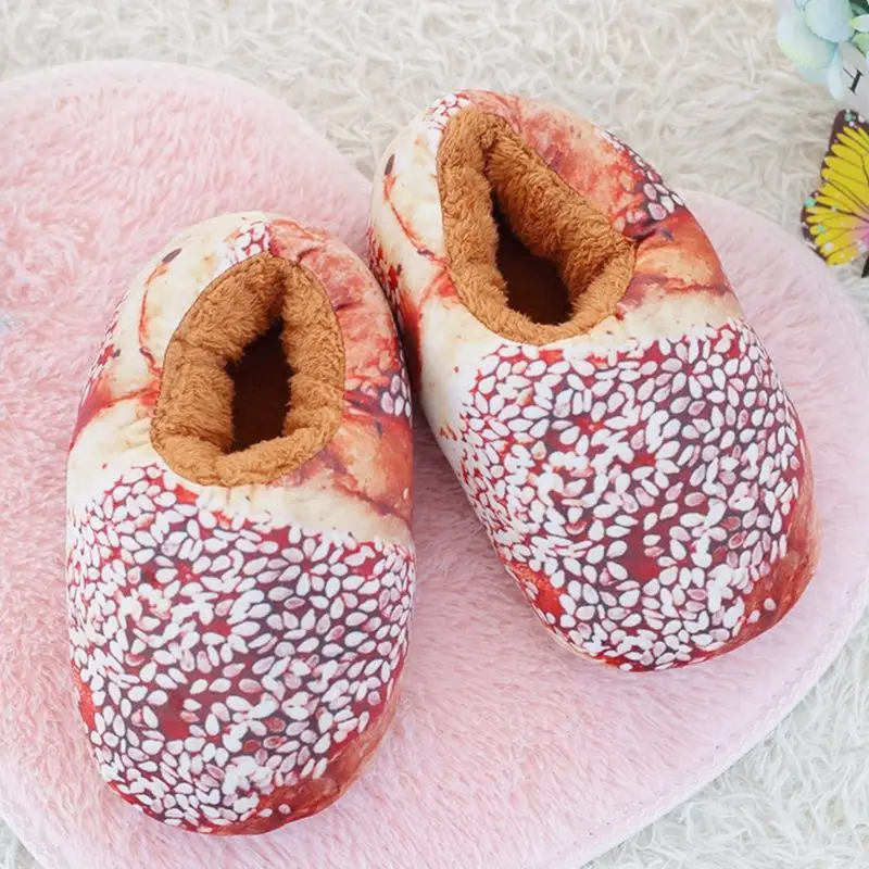 Simulated Bread Toast Slippers Women\'s Funny Novelty Shoes Home Kawaii Slipper Girl Interesting Creative Booties Slippers Cute