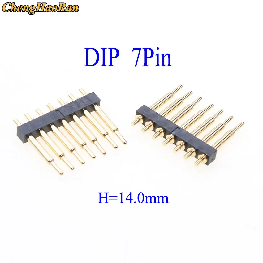 ChengHaoRan 1pcs SMT DIP Pogo Pin Connector Pogopin Battery Spring Loaded Contact Test Probe Power Charge Header Pins 2.54 Grid