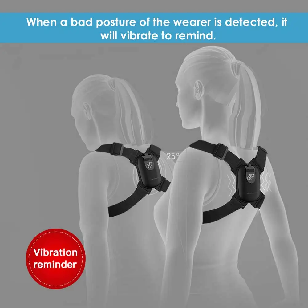 Smart Back Posture Corrector Adjustable Anglel Hunchback Posture Brace Corrector Shoulder Training Belt Correction Spine Suppor