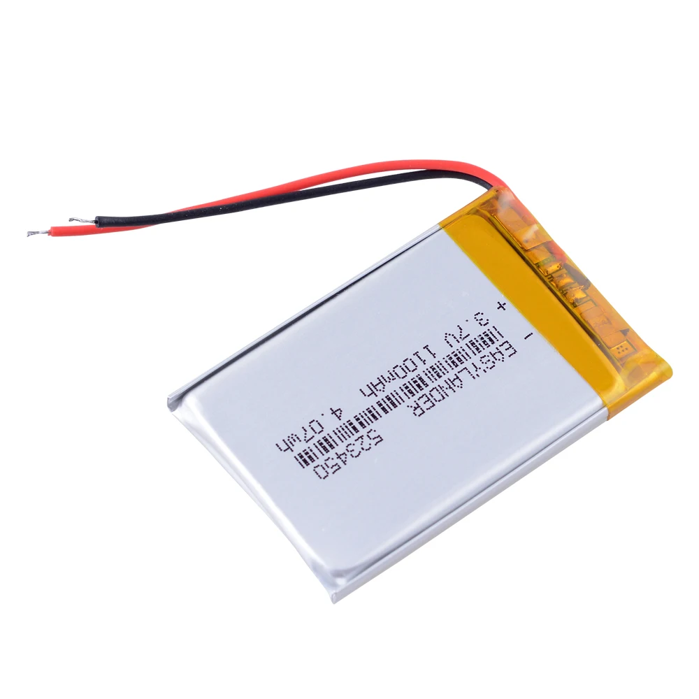 503450/523450 3.7V 1000mAh polimerowy akumulator litowy ph2. 0 2pin do smartfona GPS MP5 akumulator litowo-jonowy