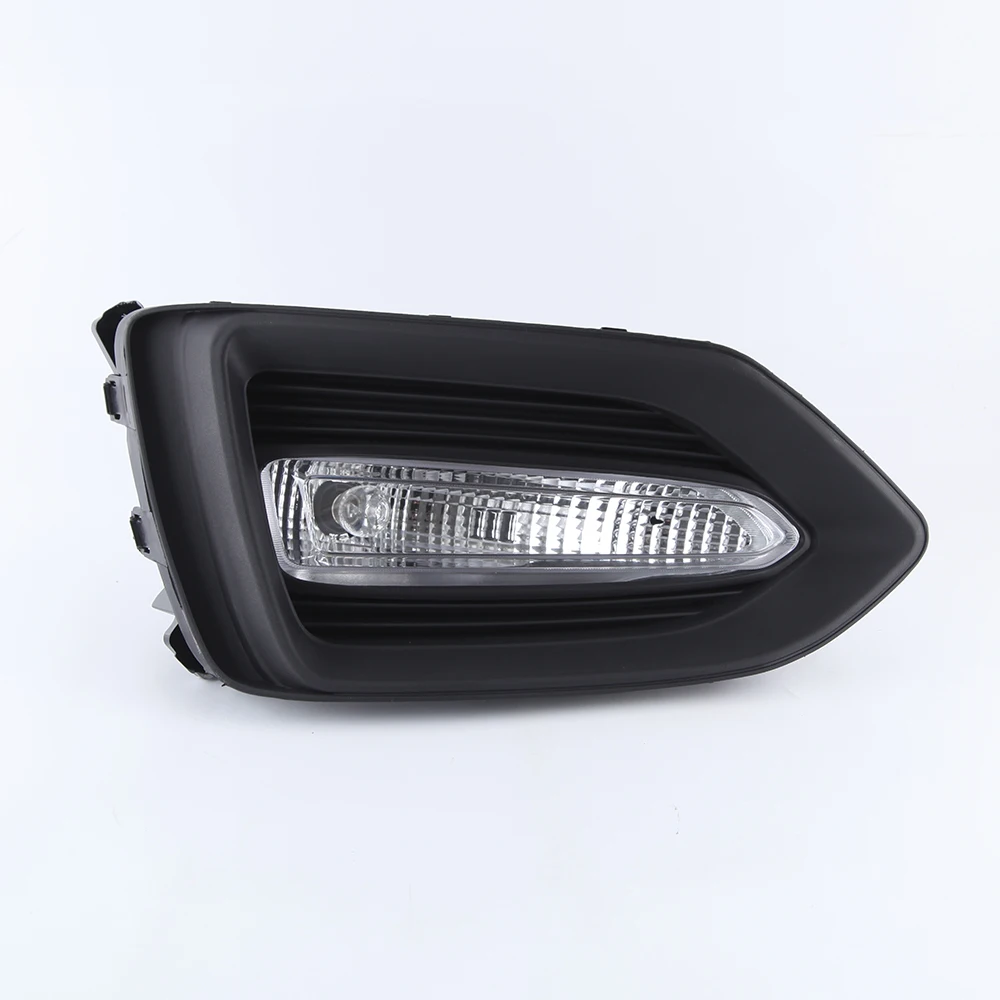 1 Paar Auto Drl Lamp Waterdichte Led Dagrijverlichting Fog Lamp Cover Voor Hyundai Solaris Accent 2017 2018 2019