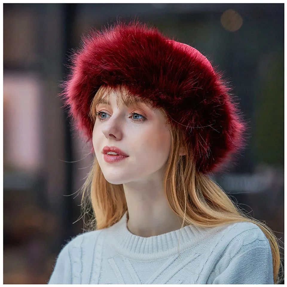 Neue Dicke Warme Russische Hut Damen Wildleder Bomber Hut Winddicht Frauen Pelz Hut Weibliche Mongolei Kappe Frauen Fuchs Pelz Skullies Beanies – Detail 1
