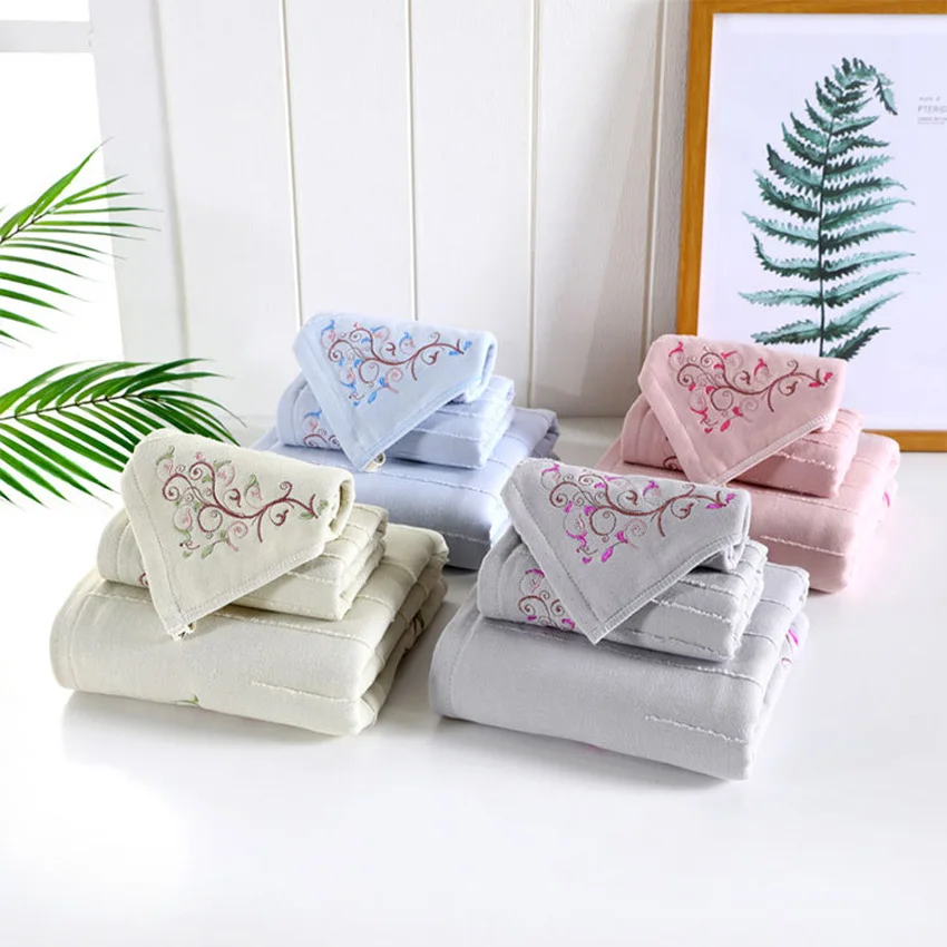 

Soft Morning Glory Towel Set 100% Cotton For Adults Kids Print Beauty Face Bath Towel Shower Spa Hand Towel Home Toalla De Ducha