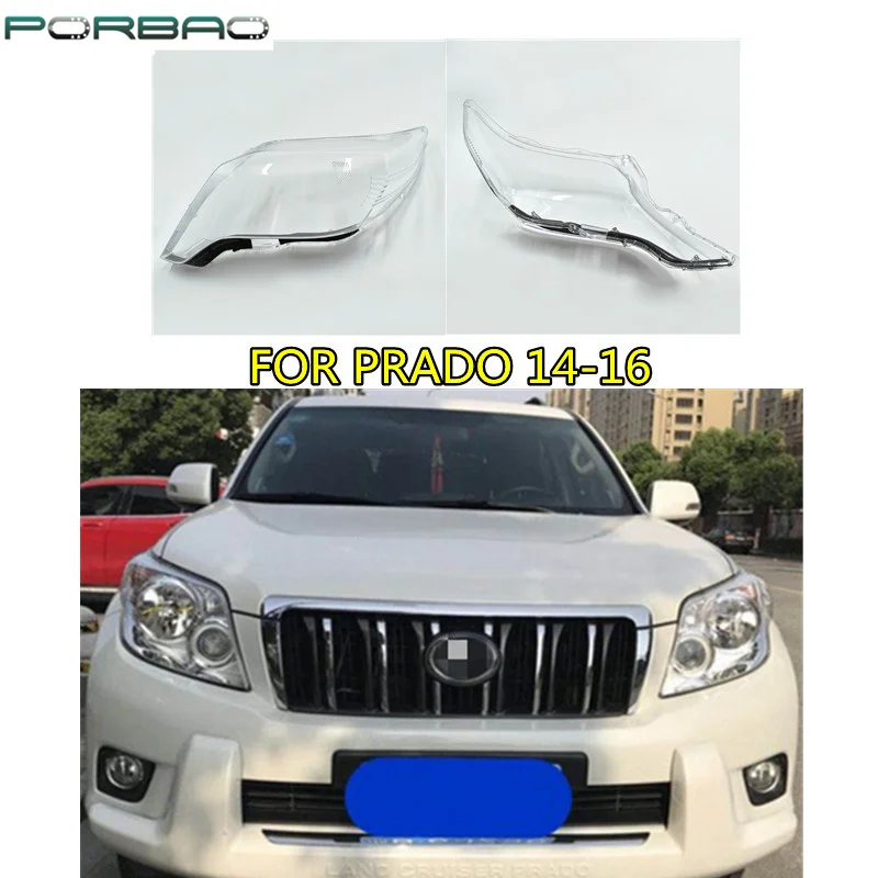 

Headlight Lens Cover For PRADO 2014 2015 2016 Headlamp Clear Auto-Shell-Cover Replacement DIY