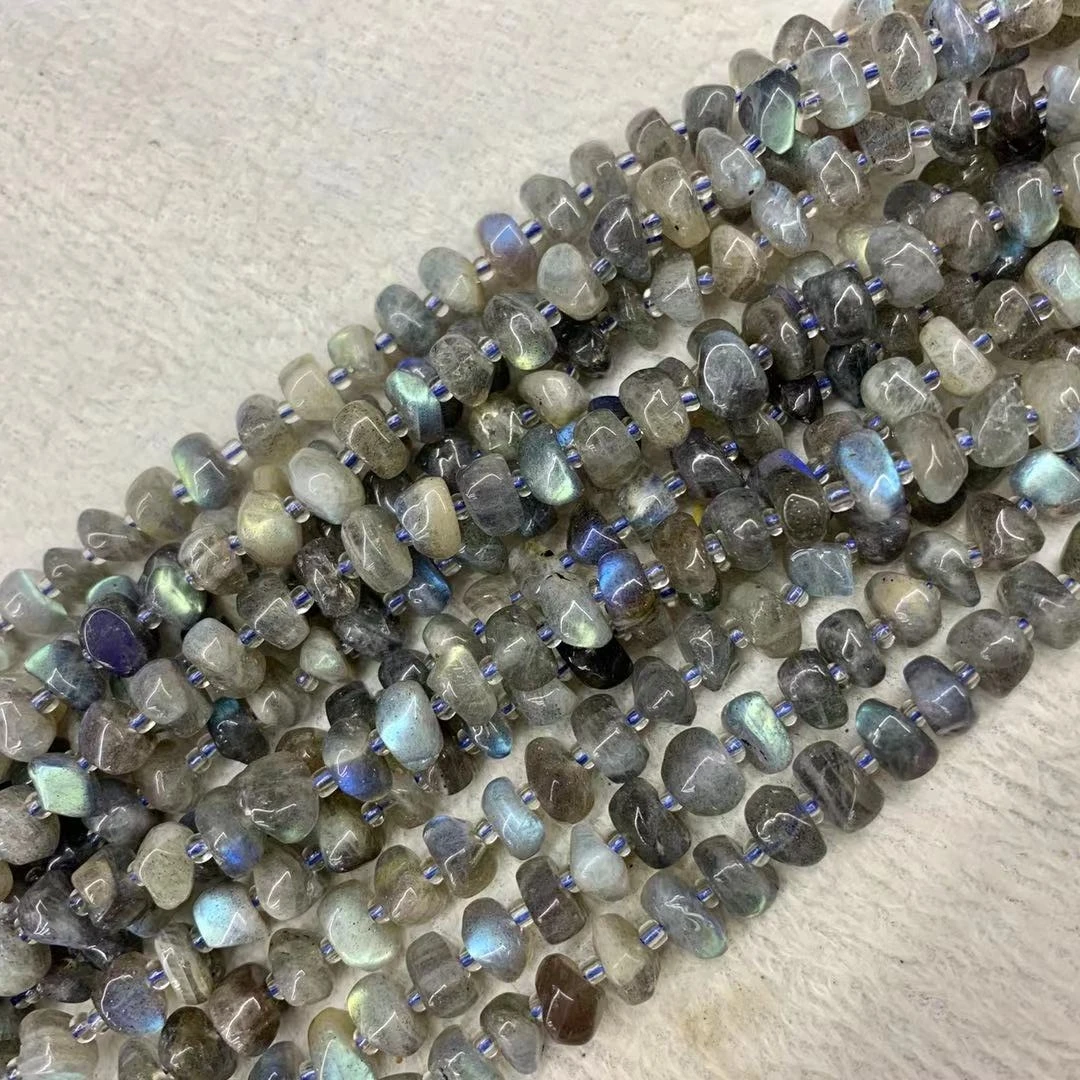 

9-10mm rainbow labradorite stone beads natural gemstone beads DIY loose spacer beads for jewelry making strand 15" wholesale !