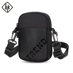 Hk Men Messenger bag Packs Wallet Oxford Waist Bag Mobile Phone Bag Fanny Pen Hold Cigarette Cose Pack Shoulder Chest Pochete