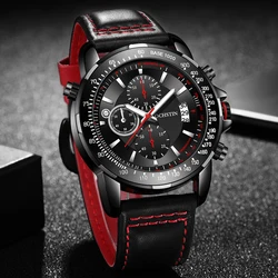 2026 New OCHSTIN Mens Pilot Watch Military Wristwatches For Men  Sports Chronograph Waterproof Nylon Leather Quartz Male Clock